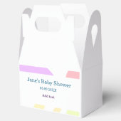 Geschlechtsneutrale abstrakte Formen Babydusche Geschenkschachtel (Geöffnet)