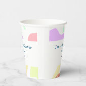 Geschlechtsneutrale abstrakte Formen Babydusche Pappbecher (Rechts)