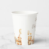 Geschlechtsneutrale Aquarellfarben Babydusche Pappbecher (Rechts)