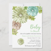 Geschlechtsneutrale Baby-In-Blüte-Geschlechtsenthü Einladung (Vorderseite)
