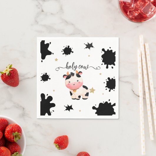 Geschlechtsneutrale Babydusche Serviette (Beispiel)