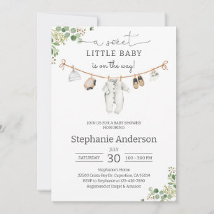 Geschlechtsneutrale Babyparty Einladung
