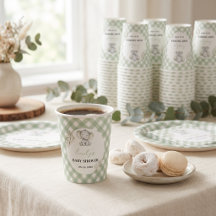 Geschlechtsneutrale Babyparty-Elefant-Eukalyptus