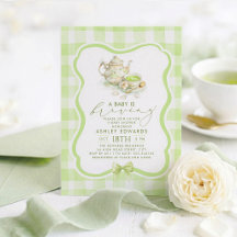 Geschlechtsneutrale Babyparty Matcha-Teeparty
