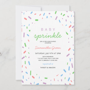 Geschlechtsneutrale Babysprinkle Einladung