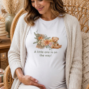 Geschlechtsneutrale Blumen- und Bären-Baby-Party Tri-Blend Shirt