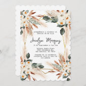 geschlechtsneutrale Boho-Einladung Einladung (Vorne/Hinten)