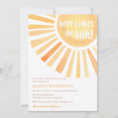 Geschlechtsneutrale Boho-Sonnenschutzdusche Einladung (Vorderseite)