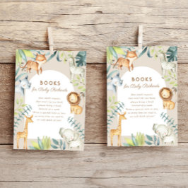 Geschlechtsneutrale Bücher für Safaritiere Begleitkarte