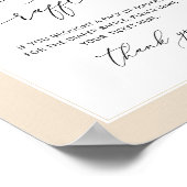 Geschlechtsneutrale Herbstblumenverlosung Poster (Ecke)