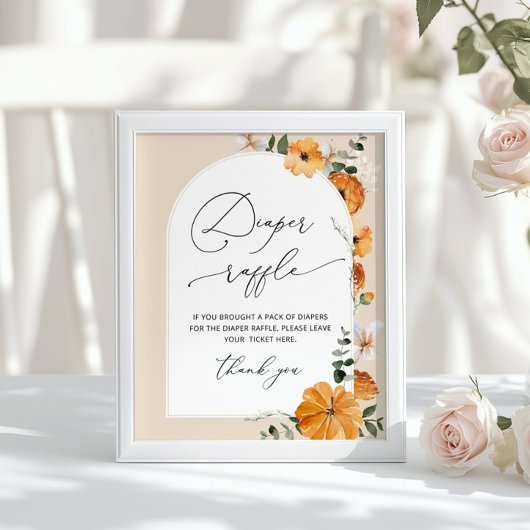 Geschlechtsneutrale Herbstblumenverlosung Poster