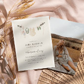 Geschlechtsneutrale Kleidung Foto Babydusche Einladung