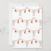 Geschlechtsneutrale kleine Babydusche Einladung (Rückseite)