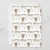 Geschlechtsneutrale kleine Babydusche Einladung (Rückseite)