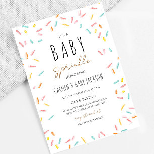 Geschlechtsneutrale Konfetti-Baby-Sprinkle Einladung