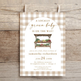 Geschlechtsneutrale, lokal angebaute Bauern Kinder Einladung