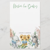 Geschlechtsneutrale Maskenwünsche für gelassen Säu Briefpapier (Rückseite)