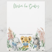 Geschlechtsneutrale Maskenwünsche für Kleinkinder Briefbogen (Vorderseite)