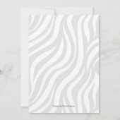 Geschlechtsneutrale moderne niedliche Dschungelbab Einladung (Rückseite)