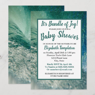 Geschlechtsneutrale Ocean Wave Baby Shower Einladu Einladung