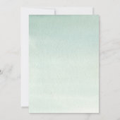 Geschlechtsneutrale Schneeberge Rustikale Babydusc Einladung (Rückseite)