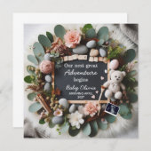 Geschlechtsneutrale Schwangerschaftsankündigung Ed Ankündigung (Vorne/Hinten)