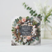 Geschlechtsneutrale Schwangerschaftsankündigung Ed Ankündigung (Stehend Vorderseite)