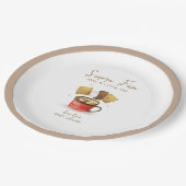 Geschlechtsneutrale S'more Fun Fall Babydusche Pappteller (Schrägansicht)