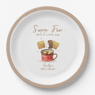 Geschlechtsneutrale S'more Fun Fall Babydusche Pappteller