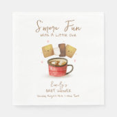 Geschlechtsneutrale S'more Fun Fall Babydusche Serviette (Vorderseite)