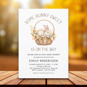 Geschlechtsneutrale Some Bunny Sweet Fall Babypart Einladung