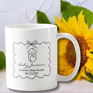 Geschlechtsneutrale süße Baby- und Bogen-Moderne B Kaffeetasse