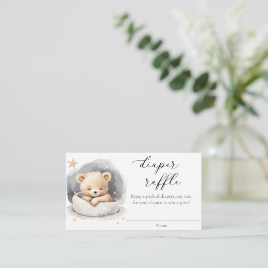 Geschlechtsneutrale Teddybärenkarten Begleitkarte (Stehend Vorderseite)