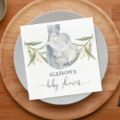 Geschlechtsneutrale Wasserfarbe des Babyelefons Serviette