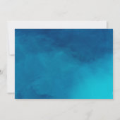 Geschlechtsneutraler Dinosaurier-Pool Party Geburt Dankeskarte (Rückseite)