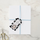 geschlechtsneutraler Geburtstag der Kuh Geschenkanhänger (Mit Garn)