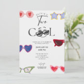 Geschlechtsneutraler lustiger zweiter Geburtstag Einladung (Stehend Vorderseite)