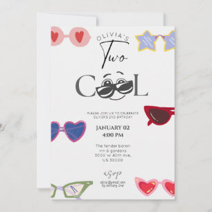 Geschlechtsneutraler lustiger zweiter Geburtstag Einladung