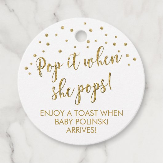 geschlechtsneutraler Pop bei Pop Geschenkanhänger (Vorderseite)