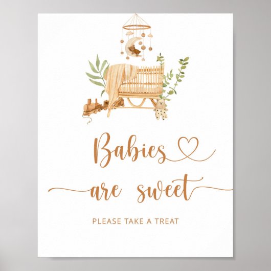 Geschlechtsneutrales boho Kinderzimmer Babys sind Poster (Vorne)