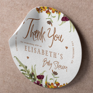 Geschlechtsneutrales Danke-Babyshower-Geschenk für Runder Aufkleber