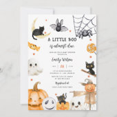 Geschlechtsneutrales Halloween ein kleines Boo-Bab Einladung (Vorderseite)