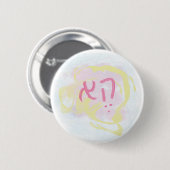 Geschlechtsneutrales hebräisches Pronomen Button (Vorne & Hinten)