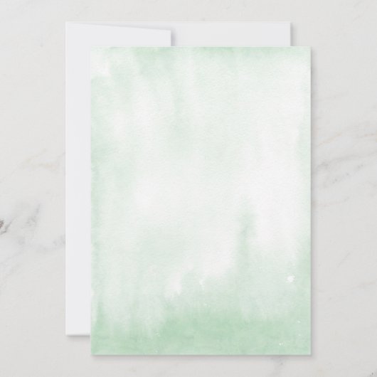 Geschlechtsneutrales Tropengold-Berieselungssystem Einladung (Rückseite)