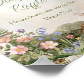 Geschlechtsneutrales Wald-Bogen- und Rehkind-Motto Poster (Ecke)