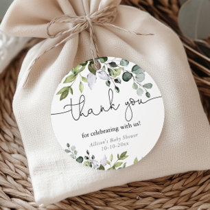 Geschlechtsneutrales, weiches Grünzeug-Babyshower Geschenkanhänger