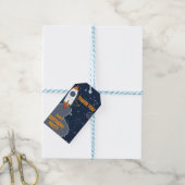 Geschlechtsneutrales Weltraum 1. Geburtstags Danke Geschenkanhänger (Mit Garn)