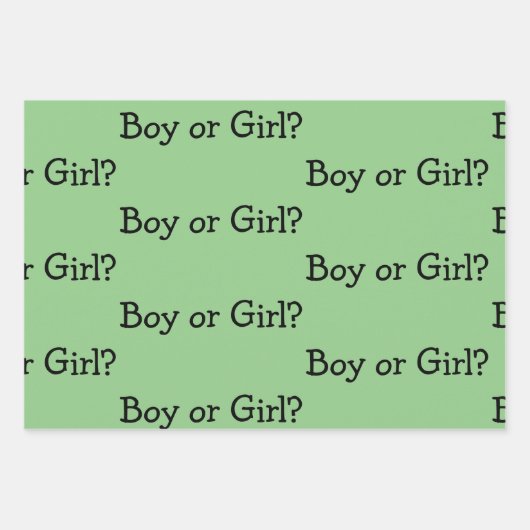 Geschlechtsoffen/Gender-Neutral Geschenkpapier Set (Vorderseite 3)