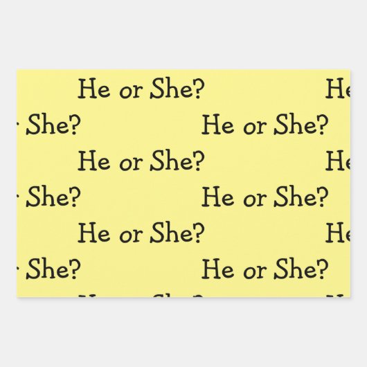 Geschlechtsoffen/Gender-Neutral Geschenkpapier Set (Vorderseite 2)