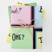 Geschlechtsoffen/Gender-Neutral Geschenkpapier Set (Beispiel)